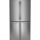  GE Profile 36-inch, 28.4 cu. ft. French 4-Door Refrigerator with Built-In WiFi PAD28BYTFS IMAGE 1