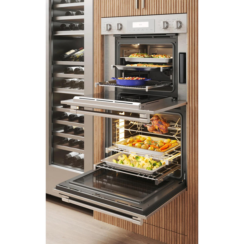 Thermador 30-inch, 7.3 cu. ft. Built-in Double Wall Oven with Steam Convection PODS302B IMAGE 7