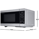  Sharp 18.6-inch, 0.9 cu. ft. Countertop Microwave Oven SMC0962KSC IMAGE 6
