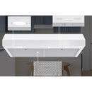  Broan 36-inch Glacier GLA1 Series Under-Cabinet Range Hood GLA1363WW IMAGE 3