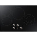  Samsung 30-inch Built-in Electric Cooktop with Knob Controls NZ30FG5332RKAA IMAGE 1