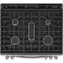  Frigidaire Gallery 30-inch Freestanding Gas Range with Convection Technology GCFG3059BF IMAGE 3