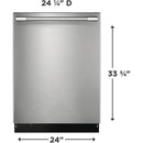  Frigidaire Professional 24-inch Built-in Dishwasher PDSH4816BF IMAGE 7