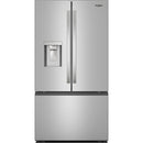  Whirlpool 36-inch, 30 cu. ft. Freestanding French 3-Door Refrigerator with External Water and Ice Dispensing System WRFF3536SZ IMAGE 1