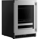  KitchenAid 4.8 cu. ft. Undercounter Beverage Center with Glass Door and Wood-Front Racks KUBL524SSB IMAGE 4