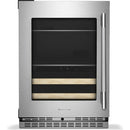  KitchenAid 4.8 cu. ft. Undercounter Beverage Center with Glass Door and Wood-Front Racks KUBL524SPS IMAGE 1