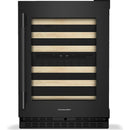  KitchenAid 46-Bottle Undercounter Wine Cellar with Full-Extension Wood-Front Racks KUWR524SBE IMAGE 1