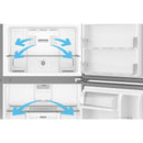  Whirlpool 29.5-inch, 19 Cu. Ft. Top Freezer Refrigerator with Total Coverage Cooling WRTX5419SZ IMAGE 13