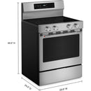  KitchenAid 30-inch Freestanding Electric Range with Wi-Fi YKFES530SPS IMAGE 5