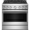  KitchenAid 36-inch Slide-in Gas Range with 6 Burners KFGS936SSS IMAGE 1