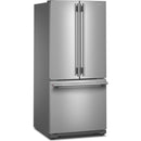  KitchenAid 30-inch, 20 cu. ft. Freestanding French 3-Door Refrigerator with Water Dispenser KRFF330SPS IMAGE 4