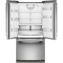 KitchenAid 33-inch, 22 cu. ft. Freestanding French 3-Door Refrigerator with Ice Maker KRFF333SPS IMAGE 3