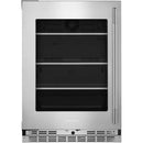  KitchenAid 24-inch, 5.2 cu. ft. Compact Refrigerator with Glass Door KURL524SPS IMAGE 1