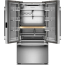  KitchenAid 36-inch, 24.8 cu. ft. Counter-Depth French 3-Door Refrigerator with Internal Water Dispenser KRFC336SPS IMAGE 2