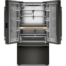  KitchenAid 36-inch, 24.8 cu. ft. Counter-Depth French 3-Door Refrigerator with Internal Water Dispenser KRFC336SBE IMAGE 2