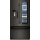  KitchenAid 36-inch, 24 cu. ft. French 3-Door Refrigerator KRFC936SBE IMAGE 1