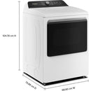  Whirlpool 7.5 cu. ft. Smart Electric Top Load Dryer with Steam Iron and AI Dry YWED8509TW IMAGE 7