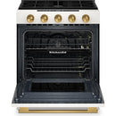  KitchenAid 30-inch Smart Slide-in Gas Range with Convection Cooking Modes and 2-in-1 Burner KSGS530SPL IMAGE 3