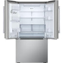  LG 36-inch, 25.5 cu. ft. Counter-Depth MAX® Freestanding French 3-Door Refrigerator with Ice & Water Dispenser LF26WCH62S IMAGE 2