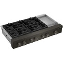  KitchenAid 48-inch Gas Rangetop with Electric Griddle KCGK948TBE IMAGE 4