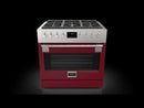 Fulgor Milano 36-inch Freestanding Gas Range with Dual Convection F6PGR366S2 EXTERNAL_VIDEO 1