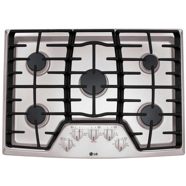 LG 30-inch Built-in Gas Cooktop with SuperBoil™ Burner LCG3011ST IMAGE 1