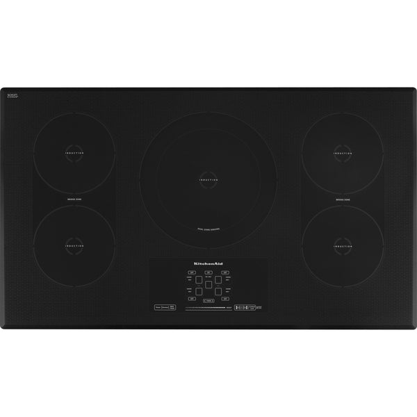 KitchenAid 36-inch Built-In Induction Cooktop KICU569XBL IMAGE 1