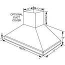 Vent-A-Hood 36-inch Ceiling Mount Range Hood ISDH18-236SS IMAGE 3