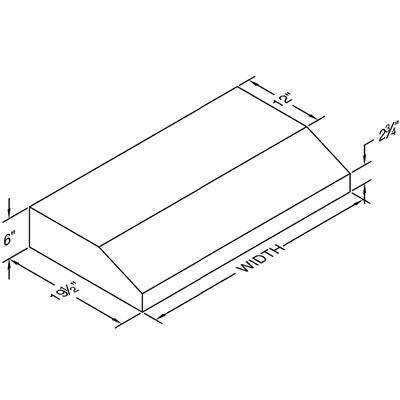 Vent-A-Hood 36-inch Under-Cabinet Range Hood PRH6-K36SS IMAGE 2
