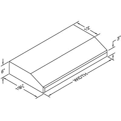 Vent-A-Hood 42-inch Under-Cabinet Range Hood SLH6-K42SS IMAGE 2