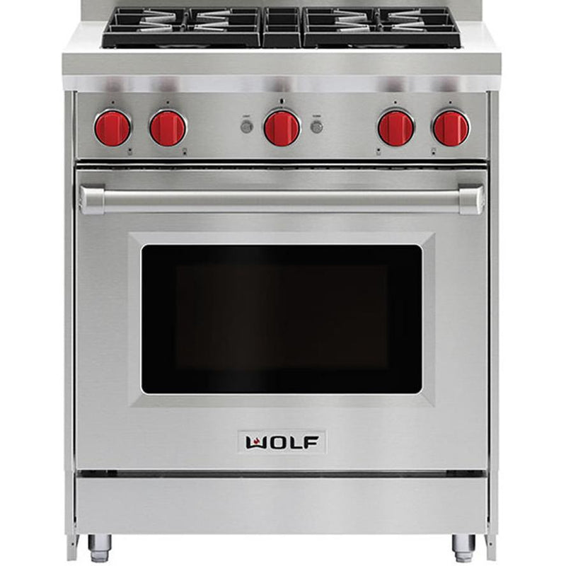 Wolf 30-inch Freestanding Gas Range with Convection GR304 IMAGE 1