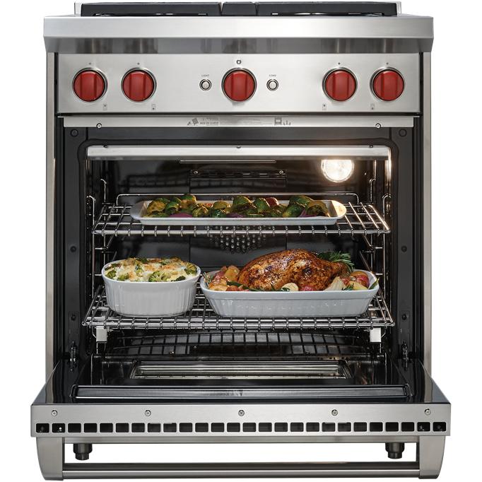 Wolf 30-inch Freestanding Gas Range with Convection GR304 IMAGE 3