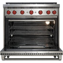 Wolf 36-inch Freestanding Gas Range with Convection GR366 IMAGE 3
