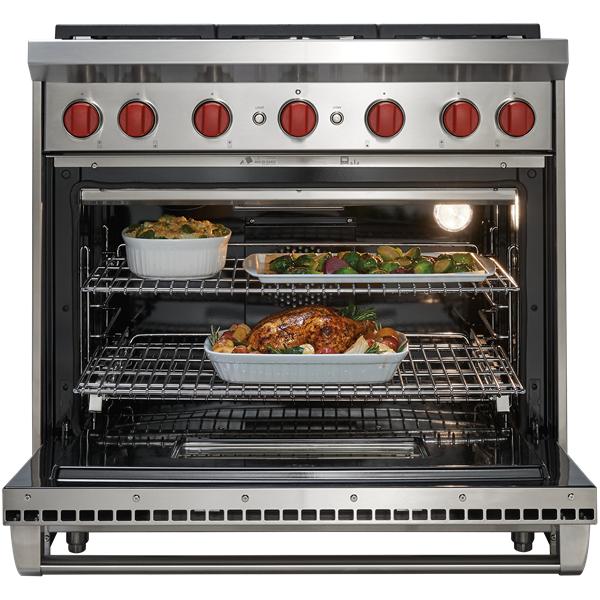 Wolf 36-inch Freestanding Gas Range with Convection GR366 IMAGE 4