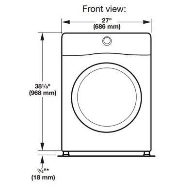 Whirlpool 7.4 cu. ft. Electric Dryer WED80HEBW IMAGE 2