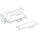 Falmec 28-inch Mara Built-in Hood Insert FIMAR28B9SS-2 IMAGE 2
