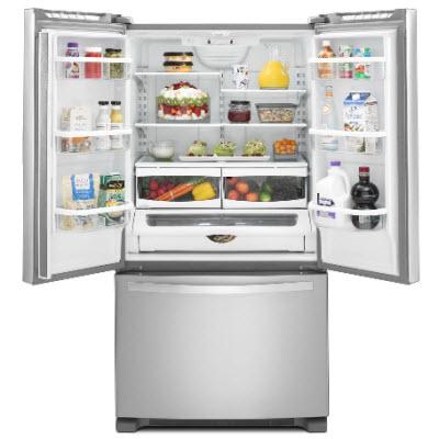 Whirlpool 33-inch, 21.7 cu. ft. French 3-Door Refrigerator with Ice and Water WRF532SMBM IMAGE 2