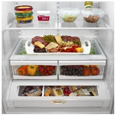 Whirlpool 33-inch, 21.7 cu. ft. French 3-Door Refrigerator with Ice and Water WRF532SMBM IMAGE 3