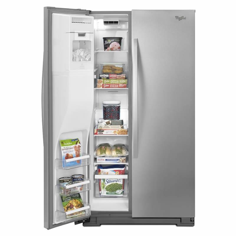 Whirlpool 36-inch, 25.6 cu. ft. Side-by-Side Refrigerator with Ice and Water WRS576FIDM IMAGE 2