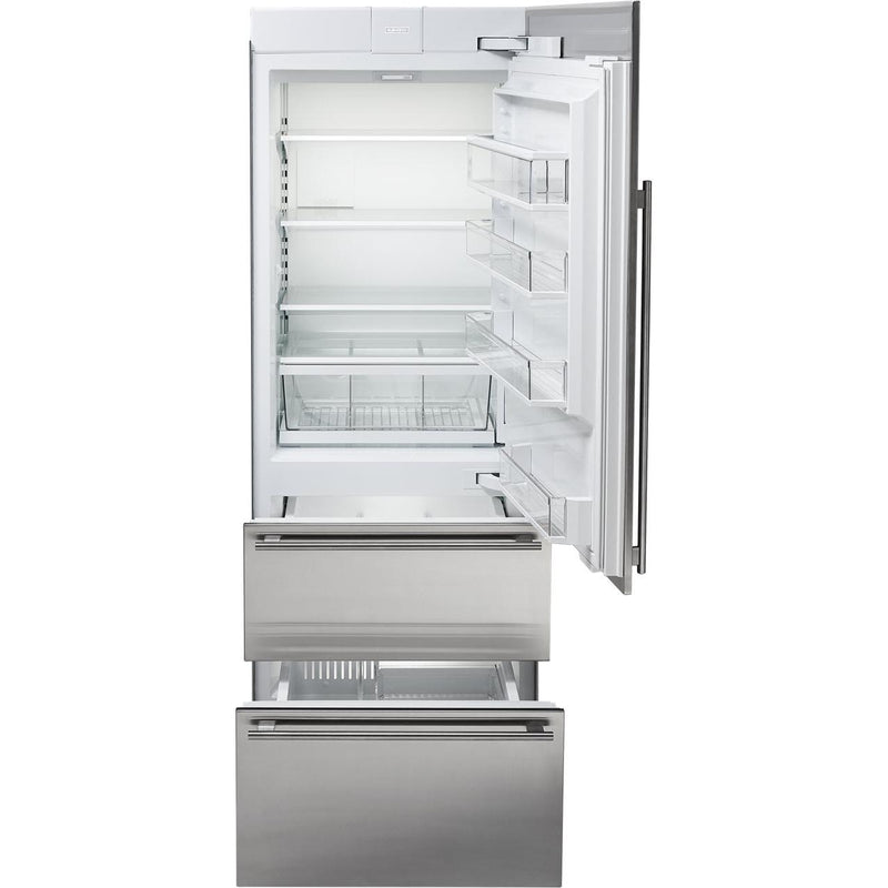 Sub-Zero 30-inch, 15.6 cu.ft. Built-in Bottom Freezer Refrigerator with Internal Ice Maker IT-30CI-RH IMAGE 2