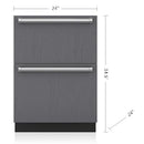 Sub-Zero 3.8 cu.ft. Drawer Freezer with Smart-Touch Technology ID-24F IMAGE 2