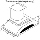 Vent-A-Hood 36-inch Wall Mount Range Hood GTH-K36SS IMAGE 2