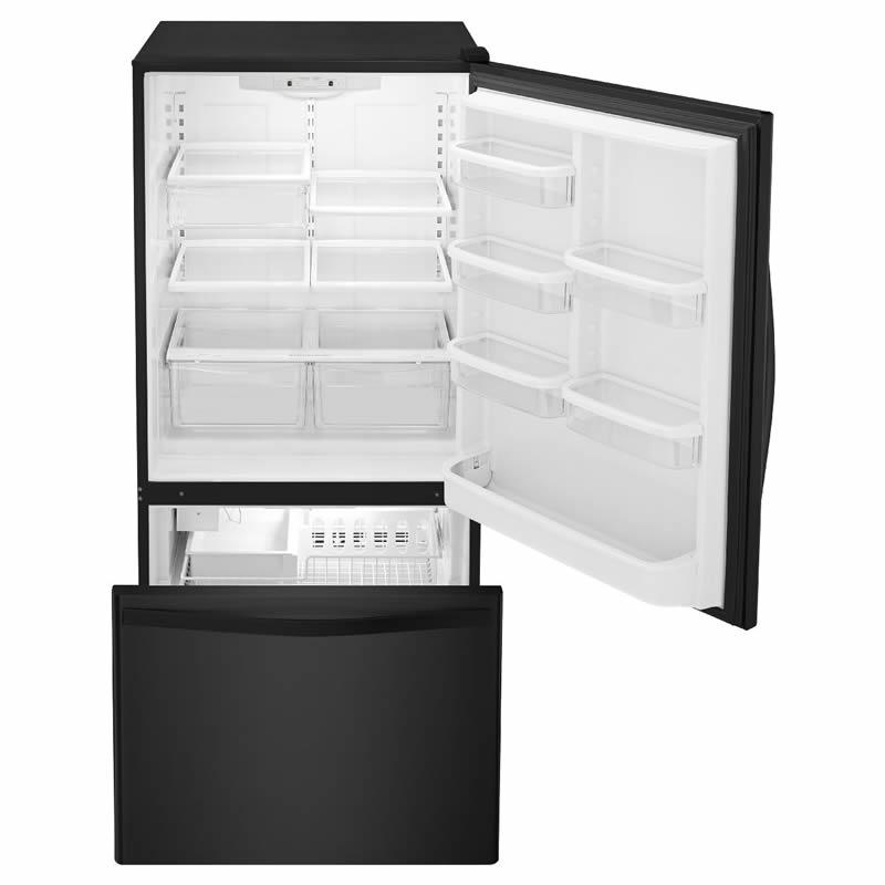 Whirlpool 30-inch, 18.7 cu. ft. Bottom Freezer Refrigerator with Ice WRB329DMBB IMAGE 2