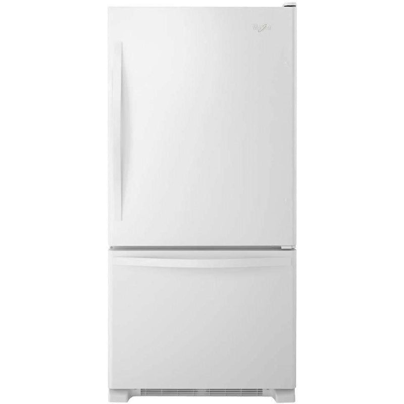 Whirlpool 30-inch, 18.7 cu. ft. Bottom Freezer Refrigerator with Ice WRB329DMBW IMAGE 1