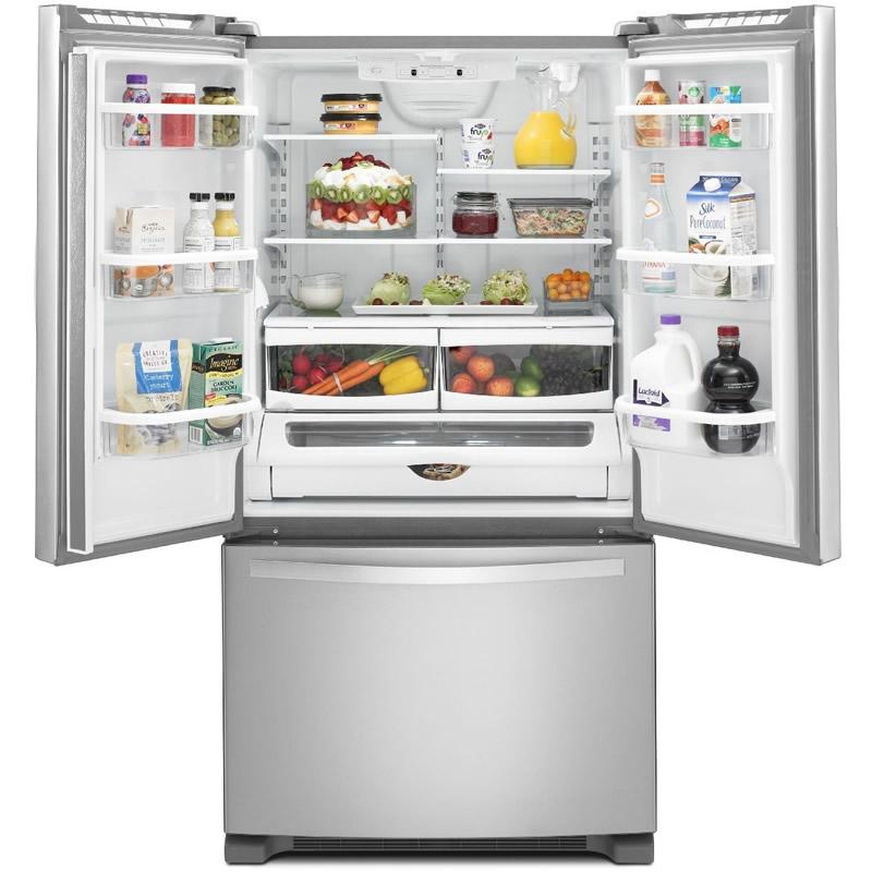 Whirlpool 36-inch, 24.8 cu. ft. French 3-Door Refrigerator with Ice and Water WRF535SWBM IMAGE 2