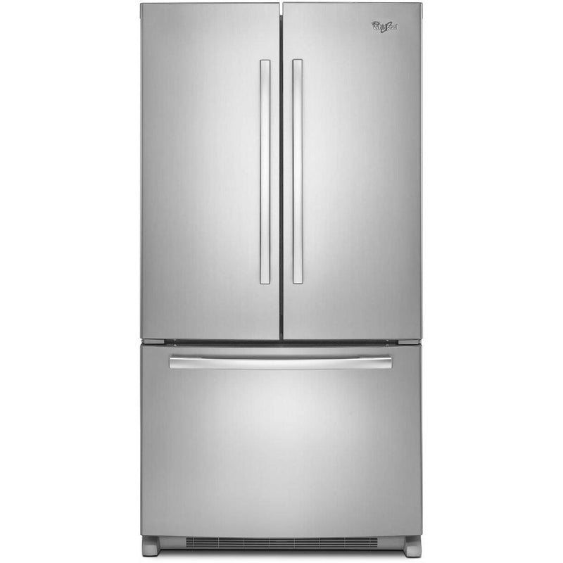 Whirlpool 36-inch, 19.6 cu. ft. Counter-Depth French 3-Door Refrigerator with Ice and Water WRF540CWBM IMAGE 1