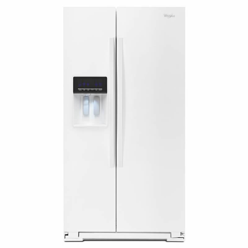 Whirlpool 36-inch, 25.6 cu. ft. Side-by-Side Refrigerator with Ice and Water WRS576FIDW IMAGE 1