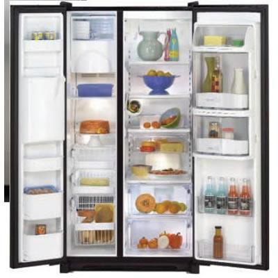 Whirlpool 36-inch, 23 cu. ft. Counter-Depth Side-by-Side Refrigerator with Ice and Water WGC2227HEKS (220V/HZ) IMAGE 2