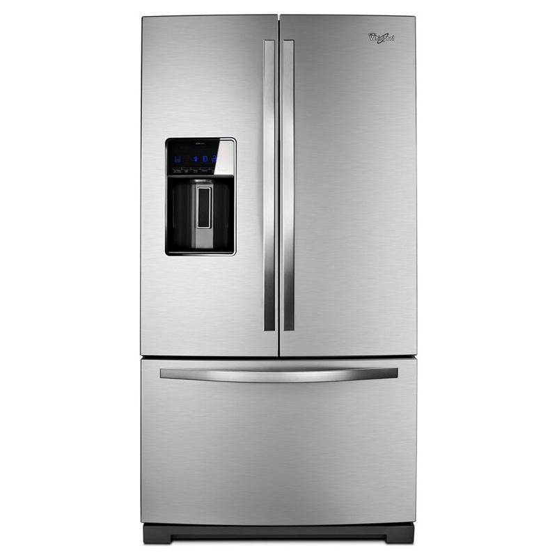 Whirlpool 36-inch, 28.59 cu. ft. French 3-Door Refrigerator with Ice and Water WRF991BOOM IMAGE 1