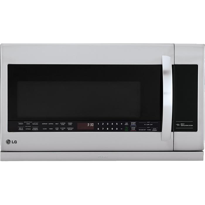 LG 30-inch, 2.2 cu. ft. Over-the-Range Microwave Oven with 2nd Generation Slide-Out ExtendaVent™ LMV2257ST IMAGE 1
